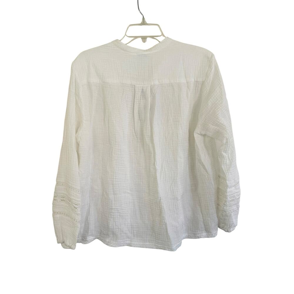 Johnny Was Gauze Peasant Top white size small - Picture 4 of 9